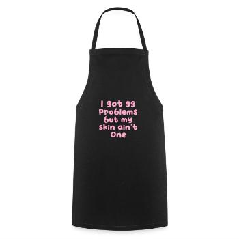 Beautician Cosmetics Makeup Gift - Cooking Apron - black - Front - AI Model Male 185 dark (185cm)