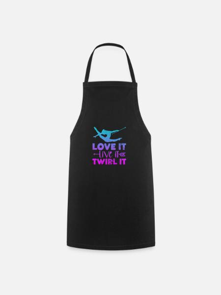 Baton Twirling - Tablier de cuisine - noir