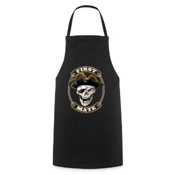 Premier Compagnon Pirate Pirate Pirate Pirate Pirate - Tablier de cuisine - noir - Devant - AI Model Male 185 dark (185cm)