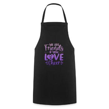 Cheerleader Cheerleading Sport Gymnastics Gift - Tablier de cuisine - noir - Devant - AI Model Male 185 dark (185cm)