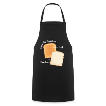 Toast Difference Bread Toast Breakfast - Cooking Apron - black - Front - AI Model Male 185 dark (185cm)