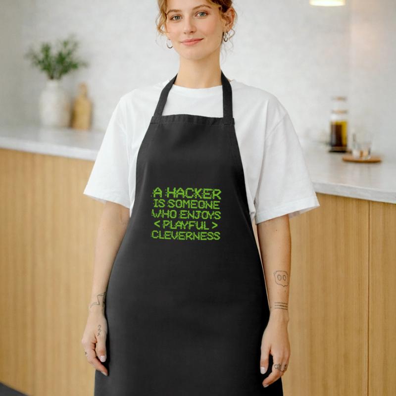 Hacker codeur ordinateur piratage cadeau Tablier de cuisine