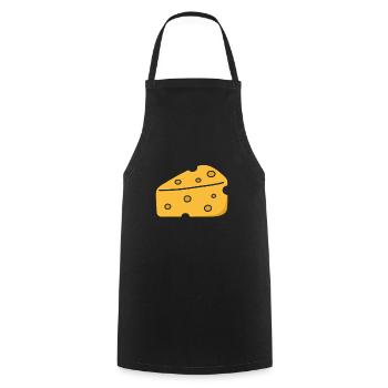 Gâteau au fromage Cheesecake Cadeau alimentaire - Tablier de cuisine - noir - Devant - AI Model Male 185 dark (185cm)