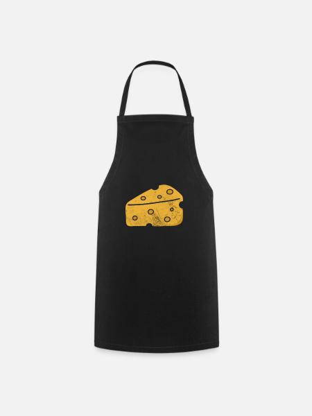Käse - Kochschürze - Schwarz