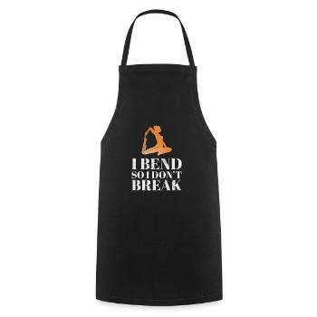 Meditation - Cooking Apron - black - Front - AI Model Male 185 dark (185cm)