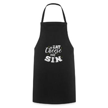 Cheese - Cooking Apron - black - Front - AI Model Male 185 dark (185cm)