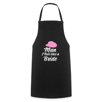 Cowboy Cowboy Boots Western Gift - Cooking Apron - black - Front - AI Model Male 185 dark (185cm)