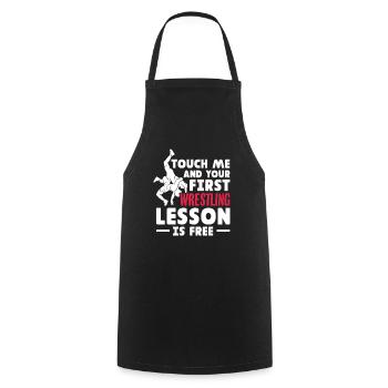 Wrestling Wrestler Fight Wrestling Ringer Gift - Cooking Apron - black - Front - AI Model Male 185 dark (185cm)