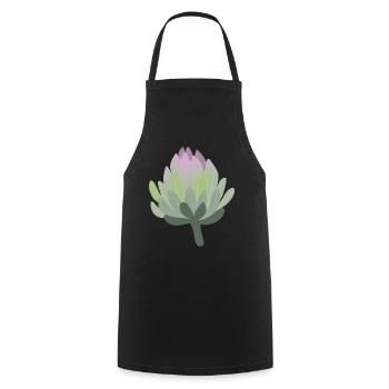 Artichoke heart Artichokes - Cooking Apron - black - Front - AI Model Male 185 dark (185cm)