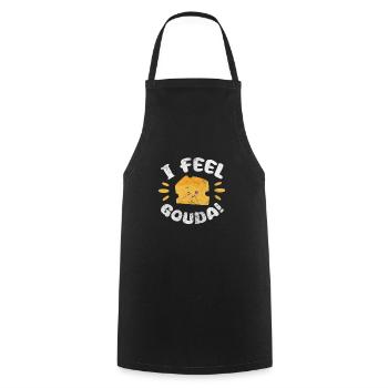 Cheese - Cooking Apron - black - Front - AI Model Male 185 dark (185cm)