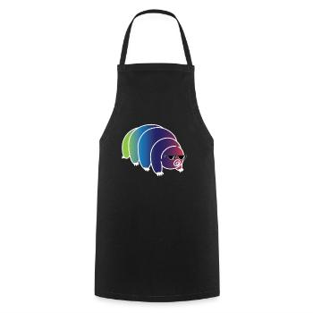 Cool Tardigrade Rainbow - Cooking Apron - black - Front - AI Model Male 185 dark (185cm)