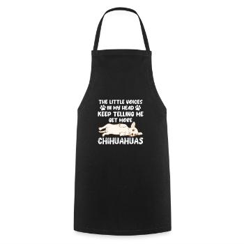 Chihuahua chien chien école chien propriétaire cadeau - Tablier de cuisine - noir - Devant - AI Model Male 185 dark (185cm)
