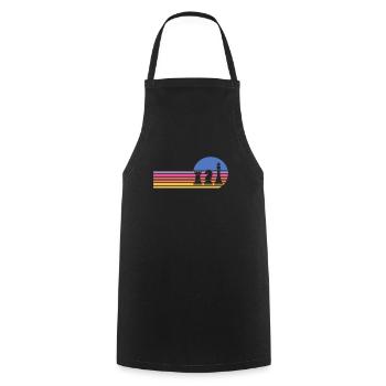 Chess Chessboard Checkmate Chess Player - Cooking Apron - black - Front - AI Model Male 185 dark (185cm)
