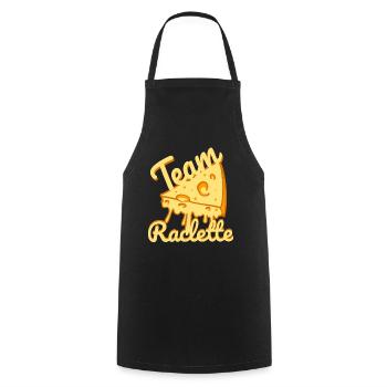 Team Raclette Käse Genuss - Kochschürze - Schwarz - Vorne - AI Model Male 185 dark (185cm)
