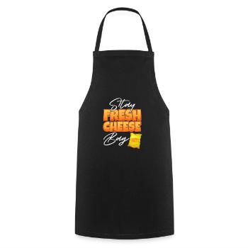 Gâteau au fromage Cheesecake Cadeau alimentaire - Tablier de cuisine - noir - Devant - AI Model Male 185 dark (185cm)