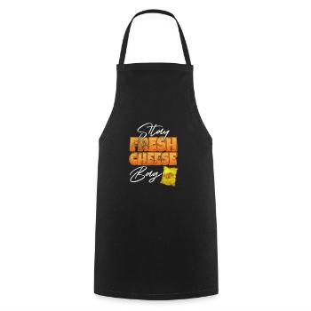 Cheese - Cooking Apron - black - Front - AI Model Male 185 dark (185cm)