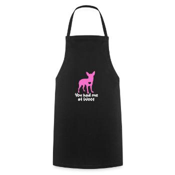 Chihuahua chien chien école chien propriétaire cadeau - Tablier de cuisine - noir - Devant - AI Model Male 185 dark (185cm)