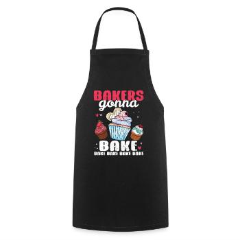 Cupcake - Cooking Apron - black - Front - AI Model Male 185 dark (185cm)