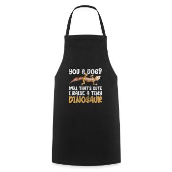 Gecko - Cooking Apron - black - Front - AI Model Male 185 dark (185cm)