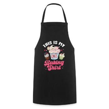 Cupcake - Kochschürze - Schwarz - Vorne - AI Model Male 185 dark (185cm)