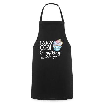 Cupcake Muffin Baking Gift - Cooking Apron - black - Front - AI Model Male 185 dark (185cm)