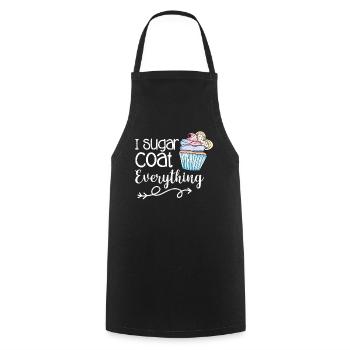 Cupcake - Kochschürze - Schwarz - Vorne - AI Model Male 185 dark (185cm)