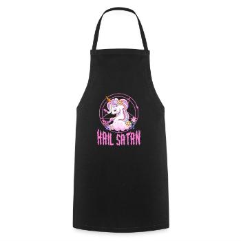 Death Metal Music Festival Gift - Cooking Apron - black - Front - AI Model Male 185 dark (185cm)