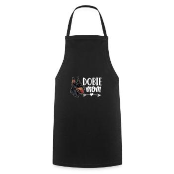 Doberman chien chiens cadeau pour animaux de compagnie - Tablier de cuisine - noir - Devant - AI Model Male 185 dark (185cm)