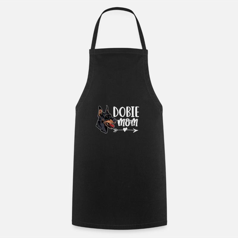 Doberman - Cooking Apron - black