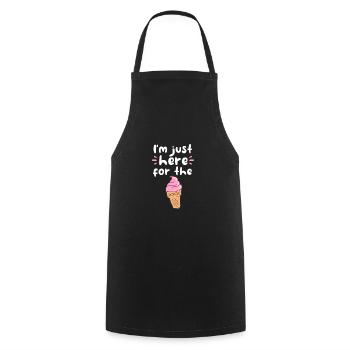 Eiscreme Eis Eiskrem Ice Cream Sommer Geschenk - Kochschürze - Schwarz - Vorne - AI Model Male 185 dark (185cm)