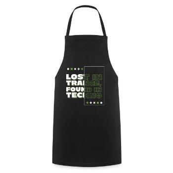 Lost In Trance EDM Festival Musik - Kochschürze - Schwarz - Vorne - AI Model Male 185 dark (185cm)
