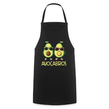 Avocado - Cooking Apron - black - Front - AI Model Male 185 dark (185cm)
