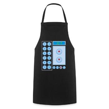 Elevator Elevator Elevator Buttons Elevator - Cooking Apron - black - Front - AI Model Male 185 dark (185cm)