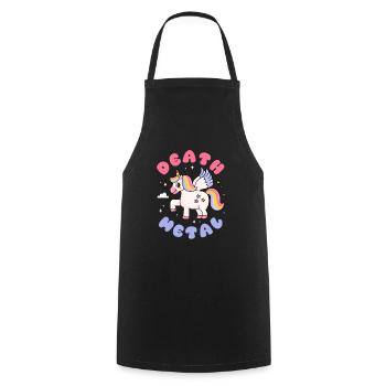 Death Metal Music Festival Gift - Cooking Apron - black - Front - AI Model Male 185 dark (185cm)