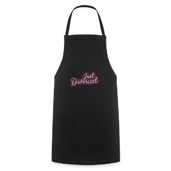 Divorce Separation End Relationship Gift - Cooking Apron - black - Front - AI Model Male 185 dark (185cm)