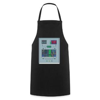 Technologie robotique de costume de robot - Tablier de cuisine - noir - Devant - AI Model Male 185 dark (185cm)