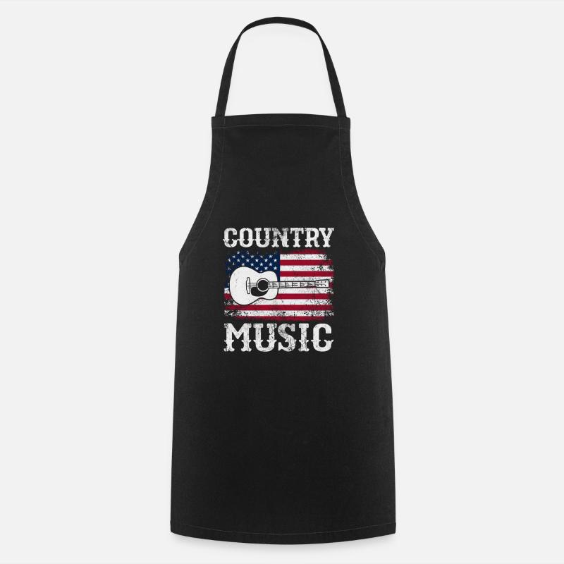 Country - Kochschürze - Schwarz