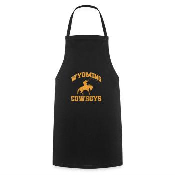 Cow-boy - Tablier de cuisine - noir - Devant - AI Model Male 185 dark (185cm)