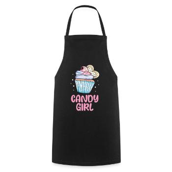 Cupcake Muffin Baking Gift - Cooking Apron - black - Front - AI Model Male 185 dark (185cm)