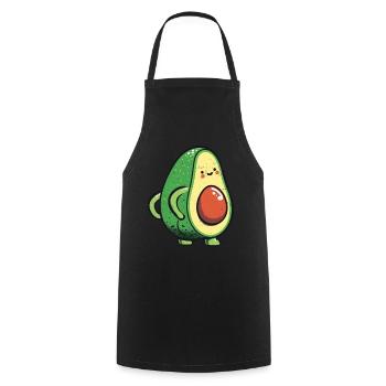 Avocado - Cooking Apron - black - Front - AI Model Male 185 dark (185cm)