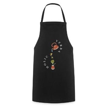 Yerba Holic Mate Tea Drinker - Cooking Apron - black - Front - AI Model Male 185 dark (185cm)