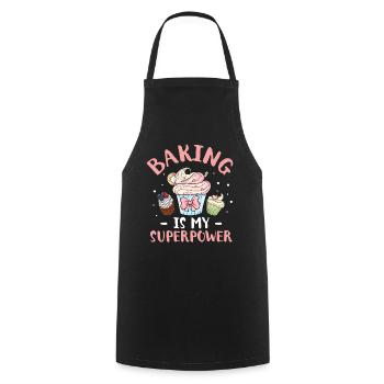 Cupcake Muffin Baking Gift - Cooking Apron - black - Front - AI Model Male 185 dark (185cm)