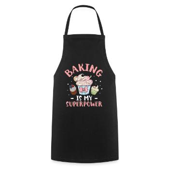 Cupcake - Cooking Apron - black - Front - AI Model Male 185 dark (185cm)