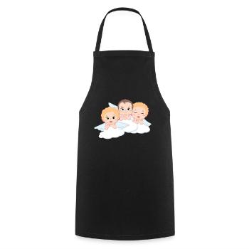 Angel Cherup Angel's Baby Angel - Cooking Apron - black - Front - AI Model Male 185 dark (185cm)