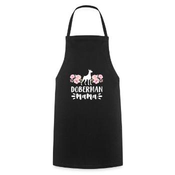 Doberman chien chien animal de compagnie cadeau - Tablier de cuisine - noir - Devant - AI Model Male 185 dark (185cm)