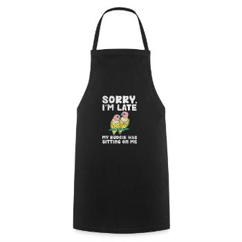 Budgerigar - Cooking Apron - black - Front - AI Model Male 185 dark (185cm)