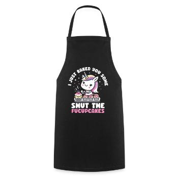 Cupcake Muffin Baking Gift - Cooking Apron - black - Front - AI Model Male 185 dark (185cm)