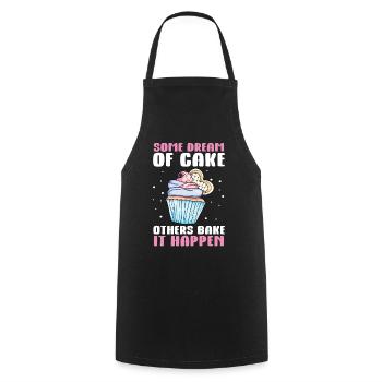 Cupcake Muffin Baking Gift - Cooking Apron - black - Front - AI Model Male 185 dark (185cm)