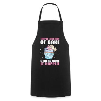 Cupcake - Cooking Apron - black - Front - AI Model Male 185 dark (185cm)