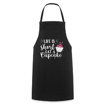 Cupcake - Kochschürze - Schwarz - Vorne - AI Model Male 185 dark (185cm)